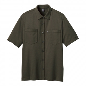 2024年廃番 CAREAN/キャリーン-CSY-174-4】男女兼用半袖シャツ（カーキ